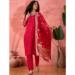 Picture of Beautiful Silk Crimson Readymade Salwar Kameez