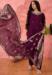 Picture of Enticing Silk Saddle Brown Readymade Salwar Kameez