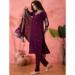 Picture of Enticing Silk Saddle Brown Readymade Salwar Kameez