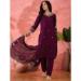 Picture of Enticing Silk Saddle Brown Readymade Salwar Kameez