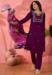 Picture of Pleasing Silk Purple Readymade Salwar Kameez