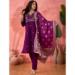 Picture of Pleasing Silk Purple Readymade Salwar Kameez
