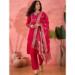 Picture of Graceful Silk Dark Red Readymade Salwar Kameez