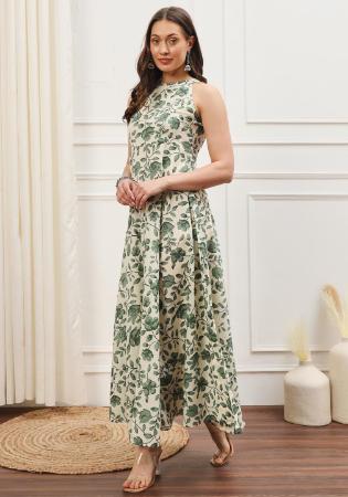 Picture of Rayon & Cotton Dark Slate Grey Readymade Gown