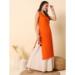 Picture of Marvelous Rayon Orange Red Kurtis & Tunic