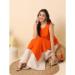 Picture of Marvelous Rayon Orange Red Kurtis & Tunic