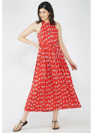 Picture of Pretty Rayon Chocolate Readymade Gown