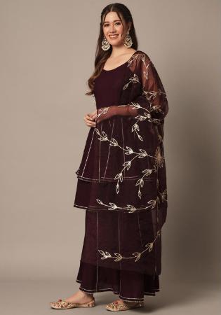 Picture of Gorgeous Rayon Black Readymade Salwar Kameez