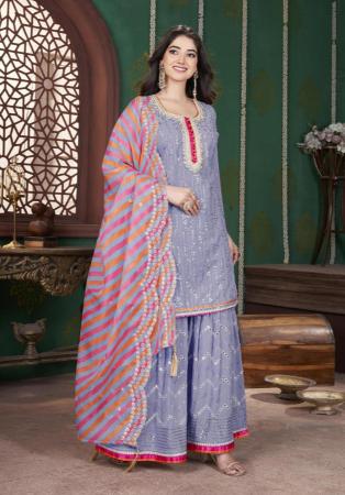 Picture of Taking Georgette Plum Readymade Salwar Kameez