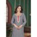 Picture of Georgette Light Slate Grey Readymade Salwar Kameez