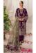 Picture of Well Formed Chiffon Purple Straight Cut Salwar Kameez