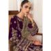 Picture of Well Formed Chiffon Purple Straight Cut Salwar Kameez