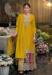 Picture of Chiffon Dark Golden Rod Straight Cut Salwar Kameez
