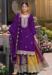 Picture of Graceful Chiffon Purple Straight Cut Salwar Kameez
