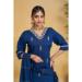 Picture of Statuesque Silk Midnight Blue Readymade Salwar Kameez