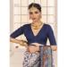 Picture of Shapely Cotton & Silk Light Steel Blue Saree