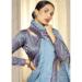 Picture of Resplendent Chiffon Light Steel Blue Saree