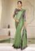 Picture of Comely Chiffon Dark Sea Green Saree