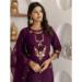 Picture of Wonderful Silk Purple Readymade Salwar Kameez