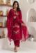 Picture of Gorgeous Silk Crimson Readymade Salwar Kameez