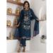 Picture of Splendid Silk Navy Blue Readymade Salwar Kameez