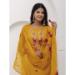 Picture of Appealing Silk Dark Orange Readymade Salwar Kameez