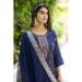 Picture of Comely Rayon Midnight Blue Readymade Salwar Kameez