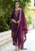 Picture of Shapely Rayon Purple Readymade Salwar Kameez