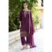 Picture of Shapely Rayon Purple Readymade Salwar Kameez