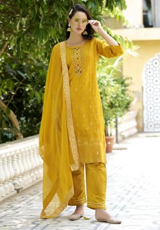 Picture of Graceful Rayon Orange Readymade Salwar Kameez