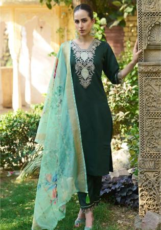 Picture of Taking Rayon Sea Green Readymade Salwar Kameez
