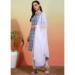 Picture of Wonderful Crepe Slate Grey Readymade Salwar Kameez