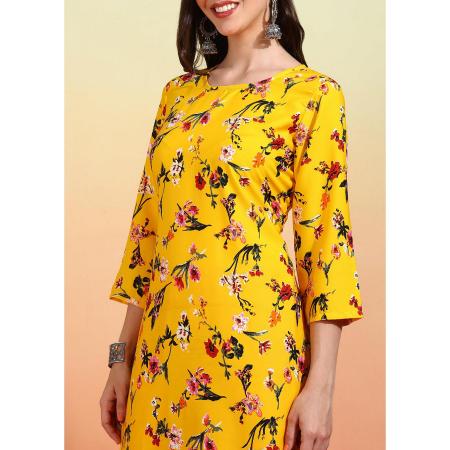 Picture of Superb Crepe Golden Readymade Salwar Kameez