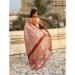 Picture of Shapely Silk Dark Salmon Saree