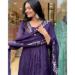Picture of Chiffon Dark Slate Blue Readymade Salwar Kameez