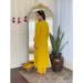 Picture of Chiffon Dark Golden Rod Readymade Salwar Kameez