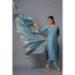 Picture of Stunning Chiffon Cadet Blue Readymade Salwar Kameez