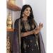 Picture of Bewitching Silk Black Readymade Salwar Kameez