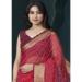 Picture of Delightful Chiffon Indian Red Saree