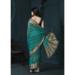 Picture of Gorgeous Chiffon Teal Saree