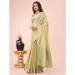 Picture of Nice Organza Dark Khaki Saree