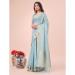 Picture of Grand Organza Light Steel Blue Saree