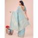 Picture of Grand Organza Light Steel Blue Saree