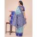 Picture of Fine Silk Light Steel Blue Saree