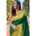 Picture of Fascinating Silk Forest Green Saree