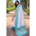 Picture of Elegant Silk White Saree
