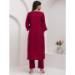 Picture of Excellent Silk Dark Red Readymade Salwar Kameez