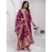 Picture of Gorgeous Silk Plum Readymade Salwar Kameez