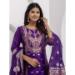 Picture of Grand Silk Dark Slate Blue Readymade Salwar Kameez