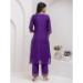 Picture of Grand Silk Dark Slate Blue Readymade Salwar Kameez
